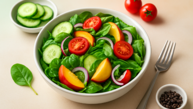 Yaz Sebze ve Meyveleriyle Hazırlanabilecek Fit Salatalar